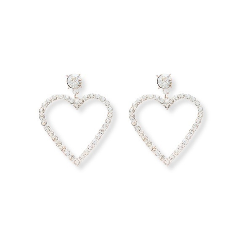 Heart Shape Crystal Earrings